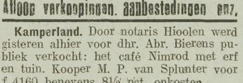 M. van Splunter eigenaar Nimrod Veerweg 164